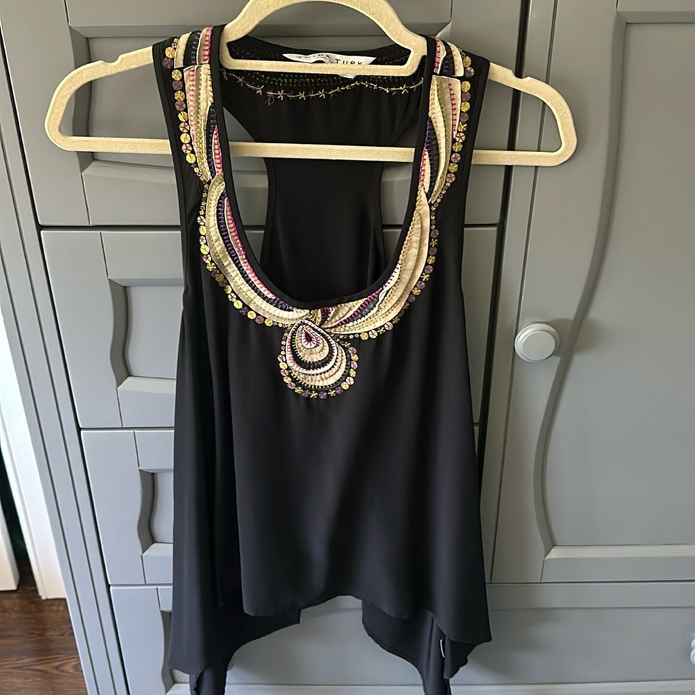 Trink Turk Black Silk Blouse -like NEW